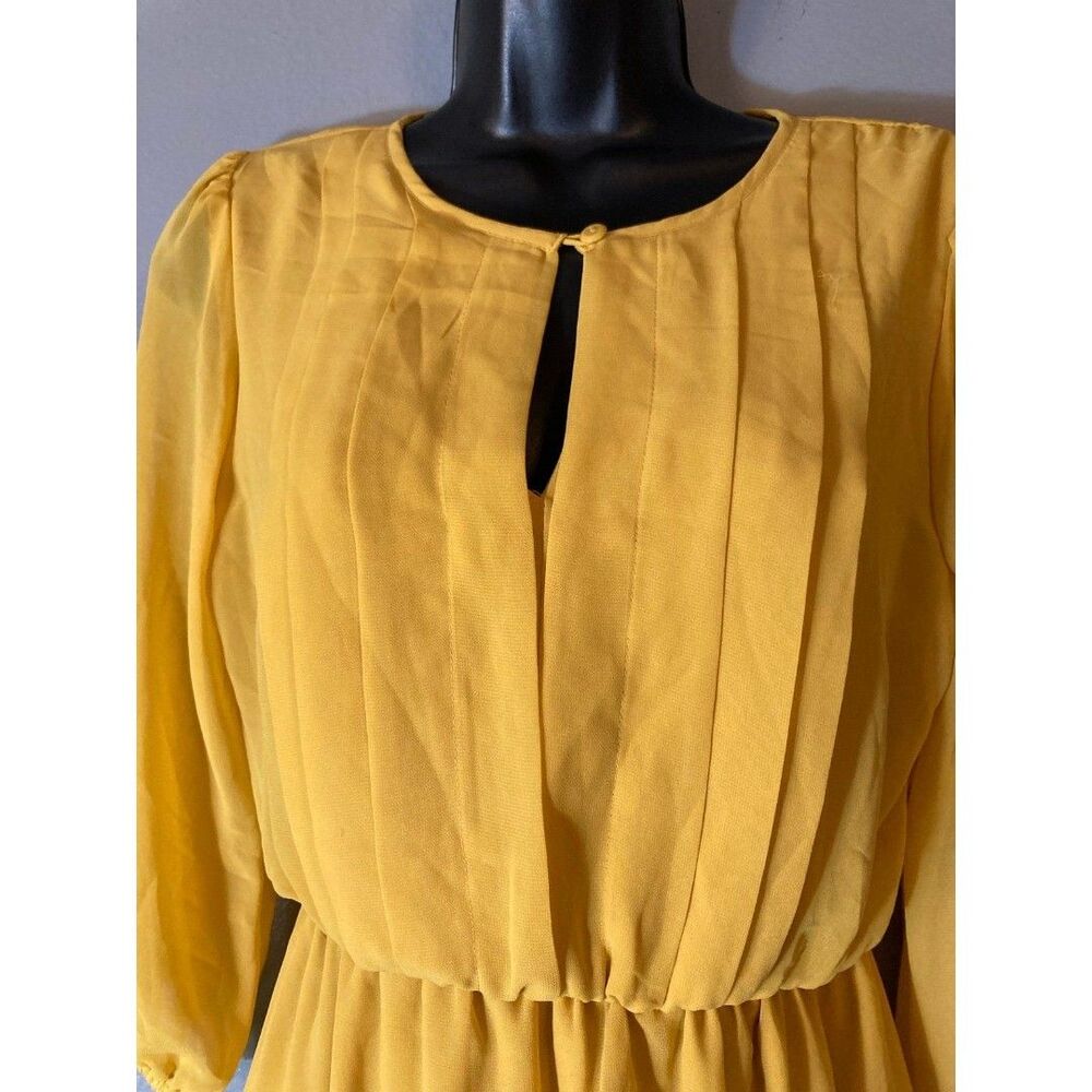 Sweet storm yellow mini dress - Picture 5 of 6